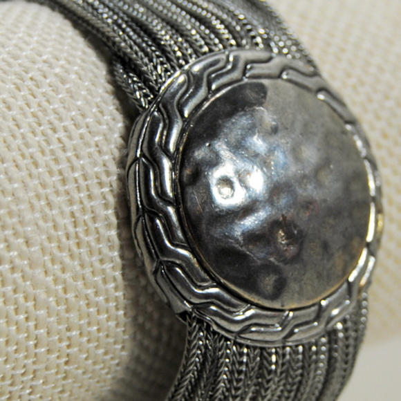 Silver Metal Multi Strands Circular Focal Magnetic - Picture 2 of 6